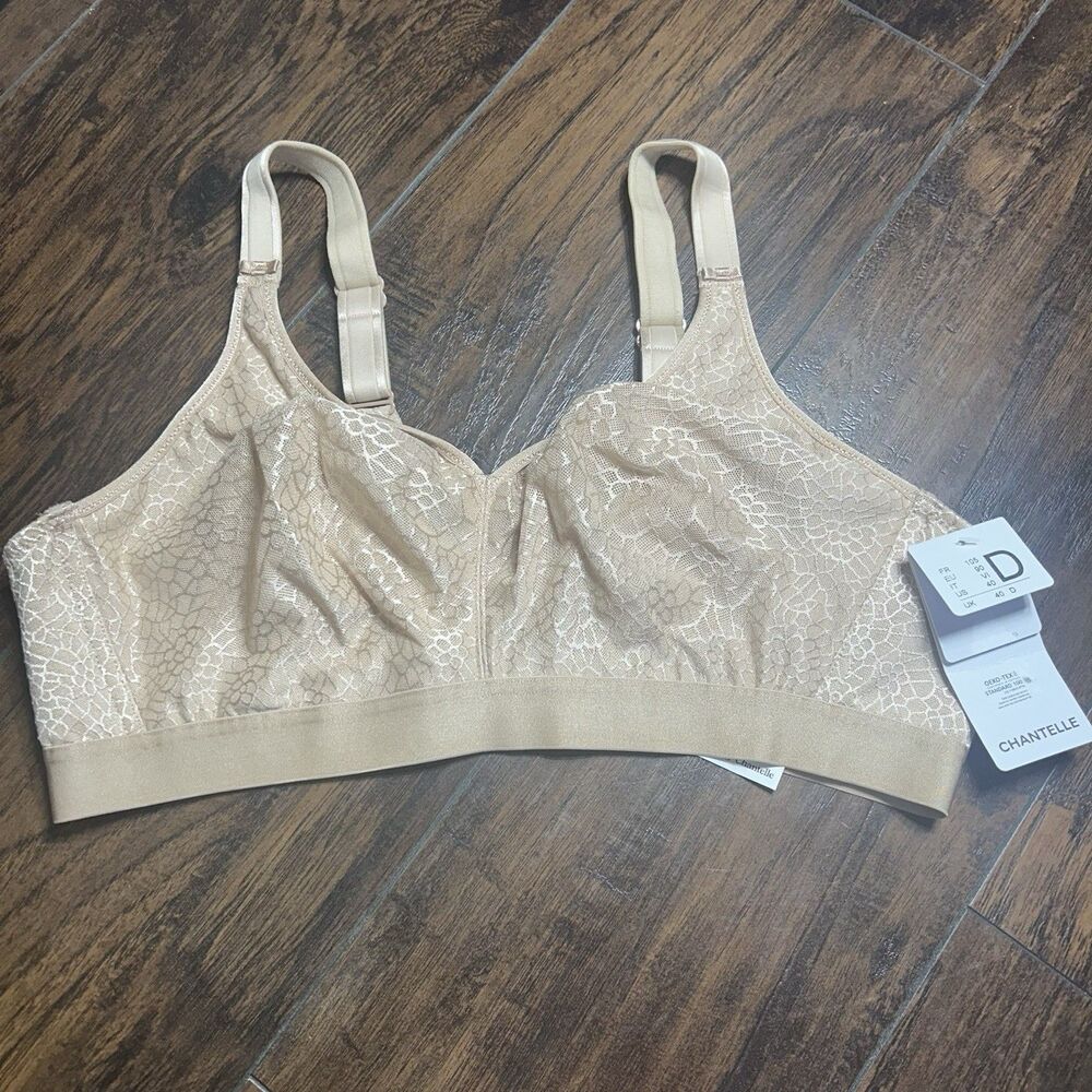 NWT Chantelle C Magnifique Wireless Minimizer Bra 40D Nude Full Coverage 1892